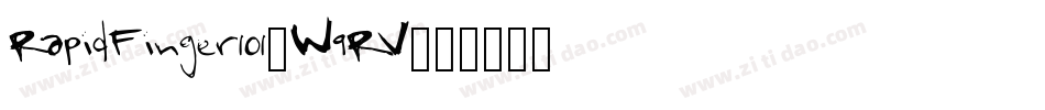 RapidFinger101-W9RV字体转换