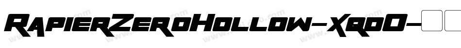RapierZeroHollow-xqdO字体转换