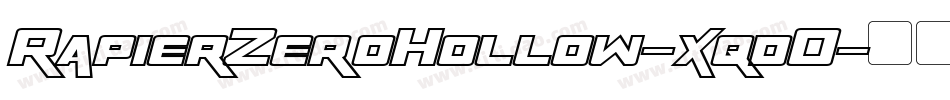 RapierZeroHollow-xqdO字体转换