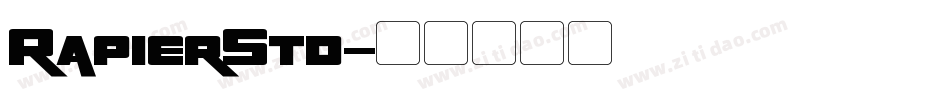 RapierStd字体转换