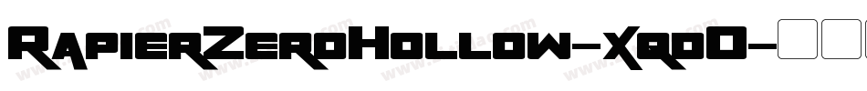 RapierZeroHollow-xqdO字体转换
