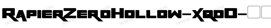 RapierZeroHollow-xqdO字体转换