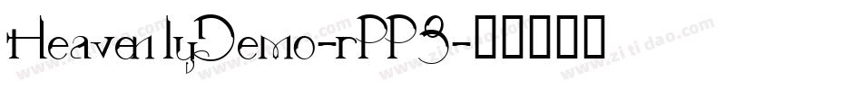 HeavenlyDemo-rPP8字体转换