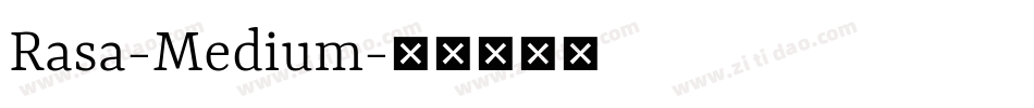 Rasa-Medium字体转换