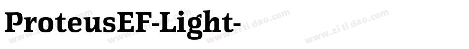 ProteusEF-Light字体转换