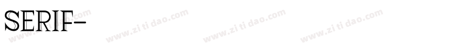 serif字体转换