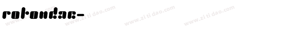 rotondac字体转换