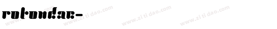 rotondac字体转换