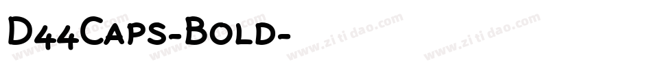 D44Caps-Bold字体转换