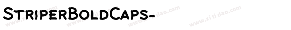 StriperBoldCaps字体转换