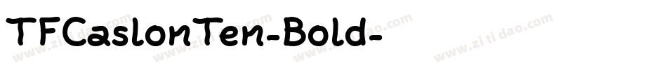 TFCaslonTen-Bold字体转换