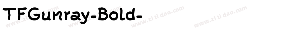 TFGunray-Bold字体转换