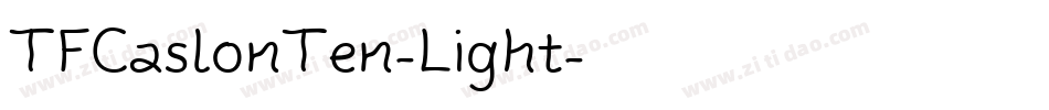 TFCaslonTen-Light字体转换