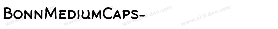 BonnMediumCaps字体转换