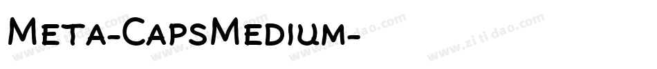 Meta-CapsMedium字体转换