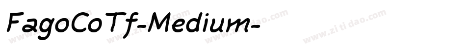 FagoCoTf-Medium字体转换