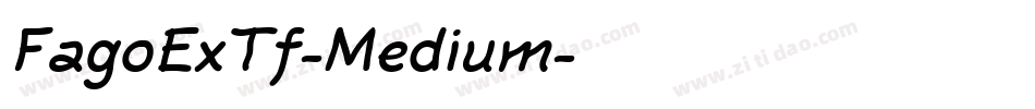 FagoExTf-Medium字体转换