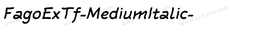 FagoExTf-MediumItalic字体转换