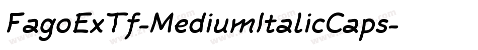 FagoExTf-MediumItalicCaps字体转换
