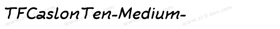 TFCaslonTen-Medium字体转换