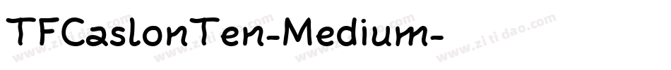 TFCaslonTen-Medium字体转换