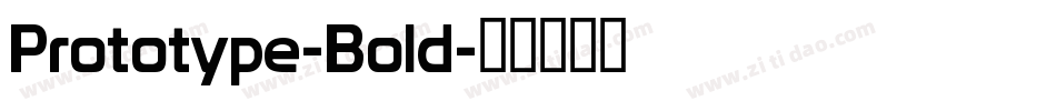 Prototype-Bold字体转换
