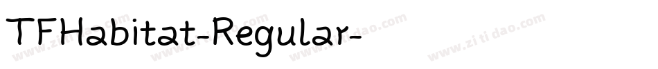 TFHabitat-Regular字体转换