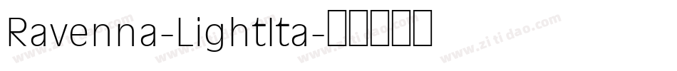 Ravenna-LightIta字体转换