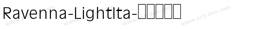 Ravenna-LightIta字体转换