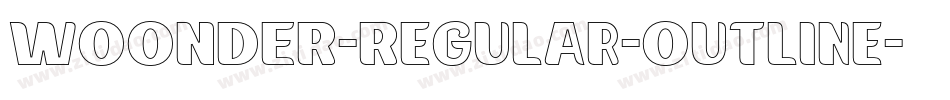 WOONDER-Regular-Outline字体转换