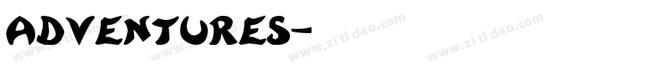 ADVENTURES字体转换