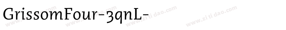 GrissomFour-3qnL字体转换