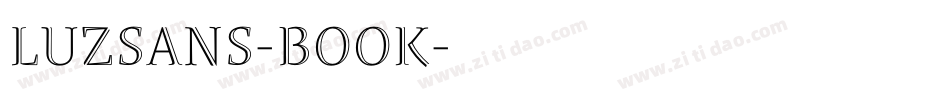 LuzSans-Book字体转换
