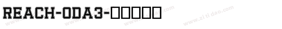 Reach-OdA3字体转换