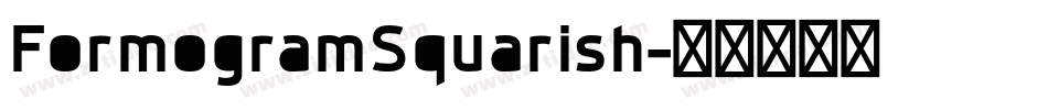FormogramSquarish字体转换