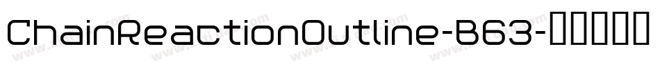 ChainReactionOutline-B63字体转换