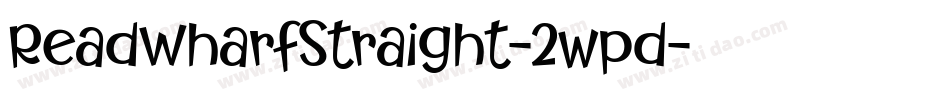 ReadWharfStraight-2wpd字体转换