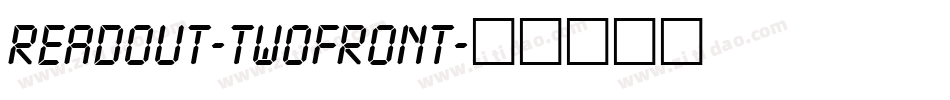 Readout-TwoFront字体转换