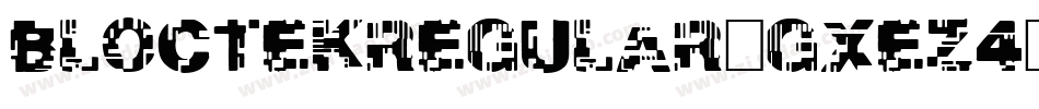 BlocTekRegular-gxEZ4字体转换