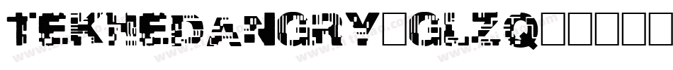 TekHedAngry-glZq字体转换