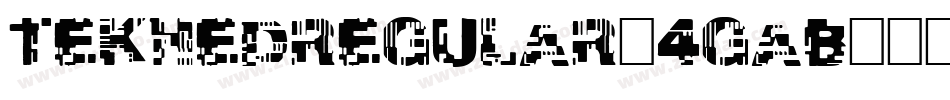 TekHedRegular-4gaB字体转换