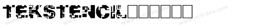 TekStencil字体转换