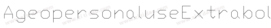 AgeopersonaluseExtrabold-6JO6字体转换