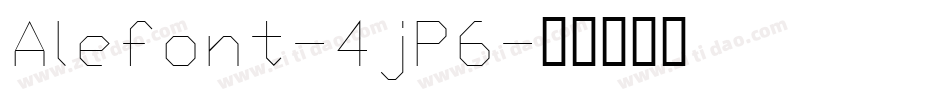 Alefont-4jP6字体转换