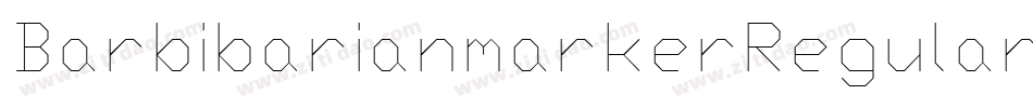 BarbibarianmarkerRegular-wME6字体转换
