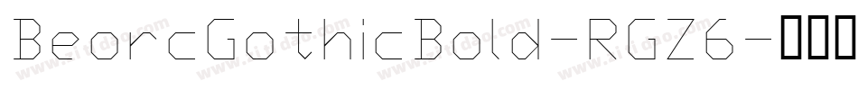 BeorcGothicBold-RGZ6字体转换
