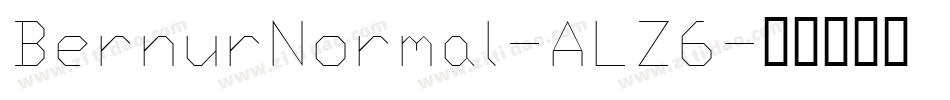 BernurNormal-ALZ6字体转换