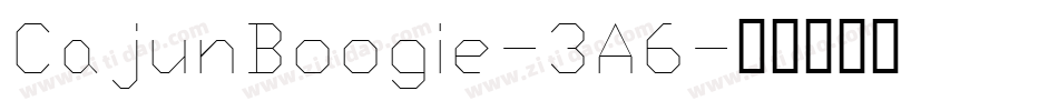 CajunBoogie-3A6字体转换