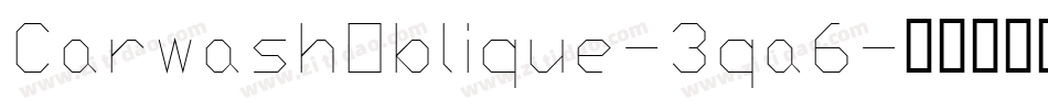 CarwashOblique-3qa6字体转换