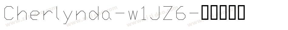 Cherlynda-w1JZ6字体转换